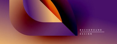 Soyut gradyanlar çakışıyor, dinamik görsel doku yaratıyor. Sıcak tonlarda serin mor renklere geçiş. Modern tasarım ögesi.