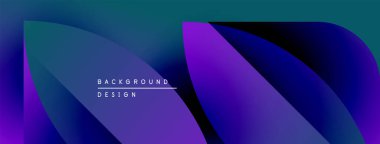 Soyut eğim arkaplanı. Mavi, mor renkler düzgün bir şekilde harmanlanır. Minimalist tasarım metin arkaplan tasarımı içerir. Modern estetik.