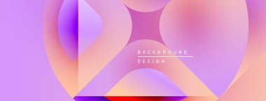 Soyut sıvı şekiller, canlı renklerin karışımı. Yumuşak gradyanlar modern arkaplan tasarımı yaratır. Mor, turuncu renkler kompozisyona hakim..