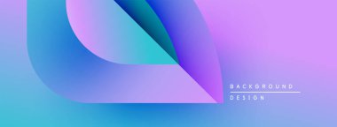 Soyut gradyan şekiller harmanlanarak canlı bir arkaplan oluşturur. Modern tasarım düz renk geçişleri, görsel cazibe içerir.