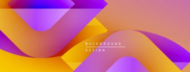 Soyut sıvı şekiller, canlı renklerin karışımı. Turuncu, mor, pembe renkler dinamik arkaplan tasarımı yaratır. Modern estetik.