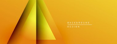 Soyut geometrik tasarım. Turuncu gradyanlar üçgen şekiller oluşturur. Minimalist tarz, modern estetik, uygun arkaplan ögesi.