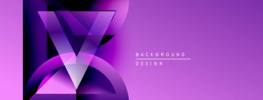 Soyut mor tasarım X harfini oluşturan katmanlı geometrik şekiller içerir. Dijital projeler için modern arkaplan.