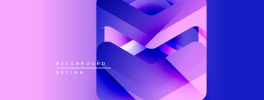 Soyut eğim arkaplanı. Mor, mavi renkler harmanlanarak dinamik katmanlar oluşturuyor. Modern tasarım elementleri derinlik, doku önerir.