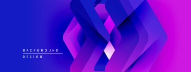 Soyut gradyan katmanlar dinamik görsel efekt yaratır. Mor, mavi renkler düzgün bir şekilde harmanlanarak modern arkaplan tasarımı oluşturur.