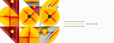 Soyut geometrik şekiller, canlı turuncu renkler, katmanlı tasarım. Dinamik görsel elementlerle modern arkaplan, temiz estetik.