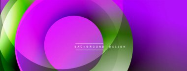 Soyut renkli katmanlar dinamik görsel efekt yaratır. Yumuşak eğimler, akışkan şekiller hareketi, modern tasarımı akla getiriyor..