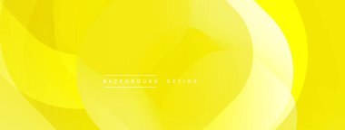 Parlak sarı soyut arka plan. Üst üste binen katmanlar dinamik görsel efekt yaratır. Sancaklar ve web siteleri için modern tasarım uygun.