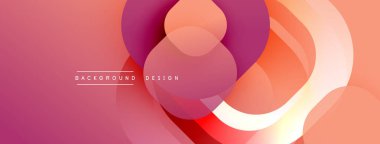 Soyut sıvı şekiller, sıcak renkler, eğim arkaplanı. Modern tasarım elementleri dinamik görsel bileşim oluşturur.