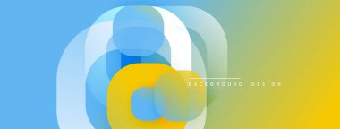 Soyut renkli katmanlar dinamik görsel efekt yaratır. Kademeli geçişler mavi, sarı ve yeşil renkleri harmanlıyor. Modern tasarım ögesi.