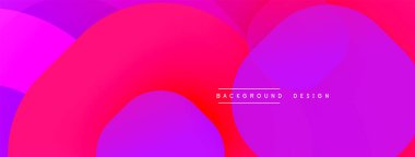 Soyut, enerjik çemberler çakışıyor. Pembe, mor renkler dinamik görsel efekt yaratır. Arkaplan ve afişler için modern tasarım ögesi.