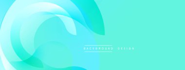 Soyut akışkan şekiller, turkuaz renkler, modern tasarım. Minimalist estetik, temiz çizgiler, yumuşak eğilimler mevcut. Arkaplan dokusu pürüzsüz.