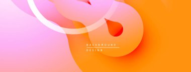 Soyut sıvı şekilleri pembe, turuncu renkleri harmanlıyor. Dinamik kompozisyon modern arkaplan tasarımı yaratır. Yumuşak gradyanlar görsel ilgi sunar.