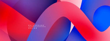 Soyut sıvı şekiller, canlı renklerin karışımı. Modern tasarım, dinamik kompozisyon, pürüzsüz gradyanlar görsel ilgi yaratır.