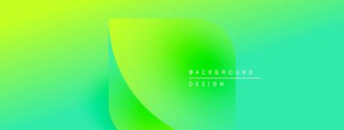 Soyut eğim arkaplanı. Canlı yeşil renkler düzgün bir şekilde harmanlanarak dinamik görsel efekt yaratır. Metin kaplamalı minimalist tasarım.