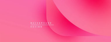 Soyut pembe eğimli arkaplan. Düz kıvrımlar modern tasarım yaratır. Metin arka plan tasarımı okur. Minimalist estetik.