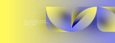 Soyut sarı, mavi gradyan tasarım. Akışkan şekiller, dinamik görsel efekt oluşturur. Modern arkaplan dokusu.