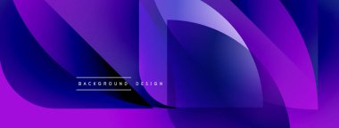 Soyut mor tasarım akışkan şekiller, gradyanlar içerir. Modern estetik dijital arkaplanlar ve sunumlar için uygundur.