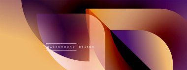 Soyut sıvı şekilleri üst üste binerek sıcak renk değişimleri yaratır. Tasarım turuncu, bulanık kenarlı mor renkler içeriyor. Minimalist stil.