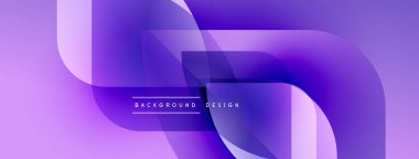Soyut mor arkaplan. Üst üste binen katmanlar dinamik görsel efekt yaratır. Dijital projeler için modern tasarım.