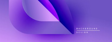 Soyut mor eğimler akışkan şekiller yaratır. Modern tasarım dinamik hareketler, pürüzsüz geçişler öneriyor. Metin arkaplan tasarımı okur.