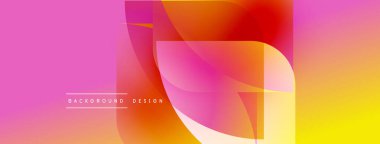 Soyut sıvı şekilleri canlı pembeler, portakallar, sarılar harmanlıyor. Modern tasarım enerjiyi, hareketi, sıcaklığı çağrıştırıyor. Gradyan renkler dinamik görsel efekt yaratır.