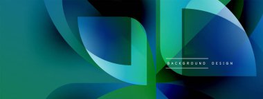 Soyut sıvı şekilleri, canlı maviler, yeşiller dinamik bileşim oluşturur. Arkaplan, pankart ve sunumlar için modern tasarım ögesi.