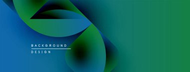Soyut sıvı şekilleri mavi ve yeşillikleri harmanlıyor. Modern tasarım hareket ve enerji öneriyor. Arkaplan özellikleri metin arkaplanı, tasarım.