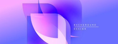 Soyut eğim arkaplanı. Mor, mavi renkler düzgün bir şekilde harmanlanır. Modern tasarım elementleri dinamik görsel efekt yaratır. Basit metin arkaplan tasarımı okur.