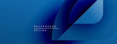 Soyut mavi arkaplan tasarımı. Yumuşak eğimler dinamik şekiller yaratır, modern estetik. Dijital projeler için uygun minimalist kompozisyon.