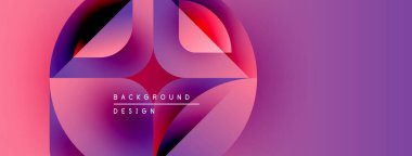 Soyut akışkan şekiller harmanlanır, canlı mor, pembe gradyan oluşturur. Modern tasarım enerji, hareket, görsel cazibe öneriyor.