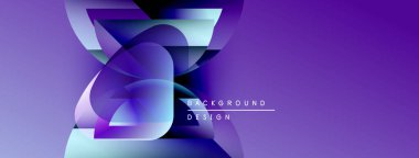 Soyut mor tasarım akış şekilleri, gradyanlar, metin elementleri. Modern estetik, dinamik kompozisyon, canlı renkler sunar.