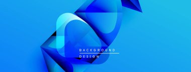 Soyut mavi tasarım akışkan şekiller, gradyanlar içerir. Metin elemanları ve dinamik bileşimi olan modern arkaplan.