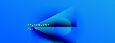 Soyut mavi gradyan tasarımı. Şekiller örtüşür ve dinamik görsel efekt yaratır. Metin arka plan tasarımı okur. Modern, temiz estetik.