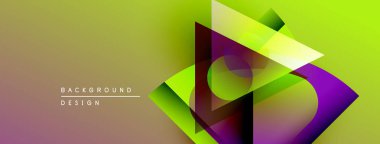 Soyut geometrik şekiller örtüşür, canlı bir değişim etkisi yaratır. Sarı, mor, kırmızı renkler tasarımda baskın. Modern, dinamik kompozisyon.