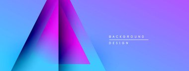 Soyut geometrik tasarım. Renkler karışır, modern görsel etki yaratır. Mavi, mor renkler kompozisyona hakim. Mevcut en küçük metin.