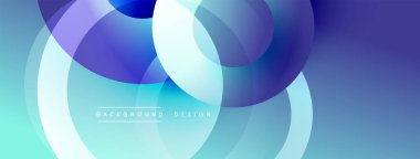 Soyut sıvı şekilleri örtüşerek canlı mavi turkuaz eğimleri yaratır. Modern tasarım elementleri dinamik hareketi, pürüzsüz geçişleri önerir.