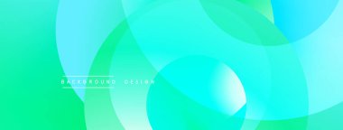 Soyut, enerjik bir arkaplan. Üst üste binen daireler dinamik görsel efekt yaratır. Renkler pürüzsüzce harmanlanarak modern estetik sunuyor.