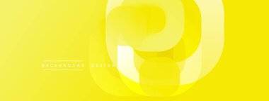 Parlak sarı soyut tasarım. Üst üste binen daireler dinamik şekiller, modern estetik yapılar yaratır. Arkaplan özellikleri metin arkaplanı, tasarım.