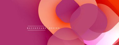 Soyut arkaplan özellikleri üst üste biniyor. Renkler koyu pembeden canlı turuncuya kadar değişerek dinamik görsel efekt yaratır. Modern tasarım ögesi.