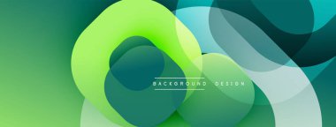 Soyut sıvı şekilleri, yeşil deniz mavisi renkleri. Modern tasarım, pürüzsüz eğimler, dinamik kompozisyon. Dijital projeler için arkaplan ögesi.