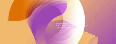 Soyut akışkan şekiller, sıcak renkler karışımı. Gradyan arka plan dinamik görsel efekt yaratır. Modern tasarım ögesi.