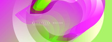 Soyut sıvı şekiller, canlı pembeler, yeşiller, gümüş aksanlar. Modern tasarım, dinamik kompozisyon, pürüzsüz gradyanlar görsel ilgi yaratır.