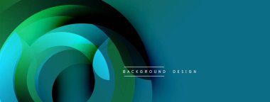 Soyut akışkan şekiller, canlı maviler, yeşiller dinamik arkaplan oluşturur. Modern tasarım, hareket ve derinlik öneriyor. Yumuşak gradyanlar görsel ilgi sunar.