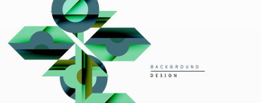 Soyut geometrik tasarım üst üste binen katmanlar, gradyanlar içerir. Teal, donanma renkleri modern estetik yaratıyor. Minimalist kompozisyon arka planlara ve markalaşma malzemelerine uyuyor. Temiz çizgiler, şekiller görsel alana hakim..