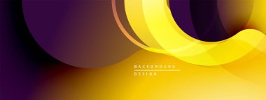 Soyut akışkan şekiller, sarı mor renkler. Modern tasarım, pürüzsüz kıvrımlar dinamik arkaplan yaratır. Minimalist estetik.