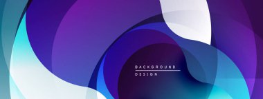 Soyut arkaplan özellikleri üst üste binen şeffaf şekiller. Güneş gözlüğü mordan parlak cyan rengine kadar uzanıyor. Modern tasarım ögesi.