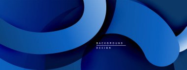 Soyut mavi katmanlar dinamik arkaplan oluşturur. Yumuşak kıvrımlar, gradyanlar modern estetik sunuyor. Minimalist tasarım çeşitli projelere uyar.