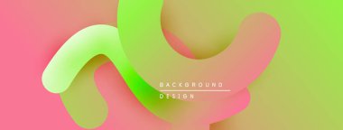 Soyut sıvı şekiller, canlı renklerin karışımı. Yumuşak gradyanlar modern arkaplan tasarımı yaratır. Minimalist estetik, pürüzsüz geçişler görünür..