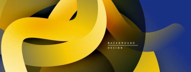 Soyut akışkan şekiller, canlı renkler, dinamik kompozisyon. Modern tasarım elementleri görsel ilgi yaratır, düzgün gradyanlar sunar.